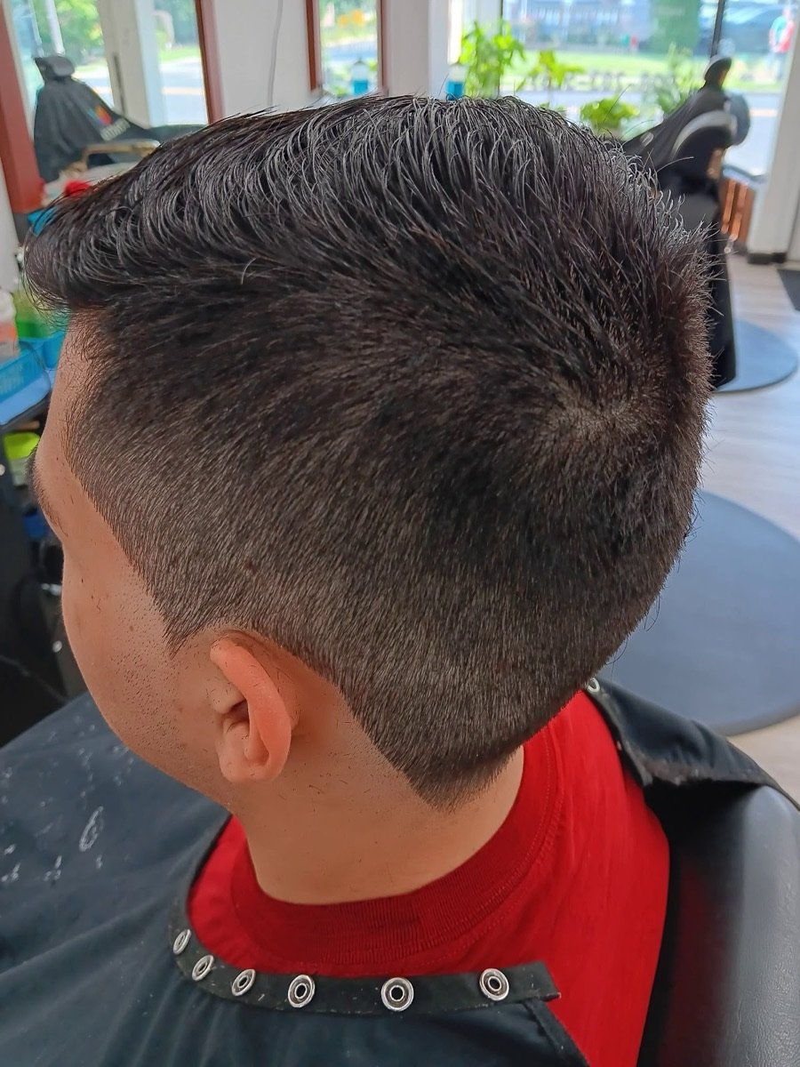 Boy's haircut